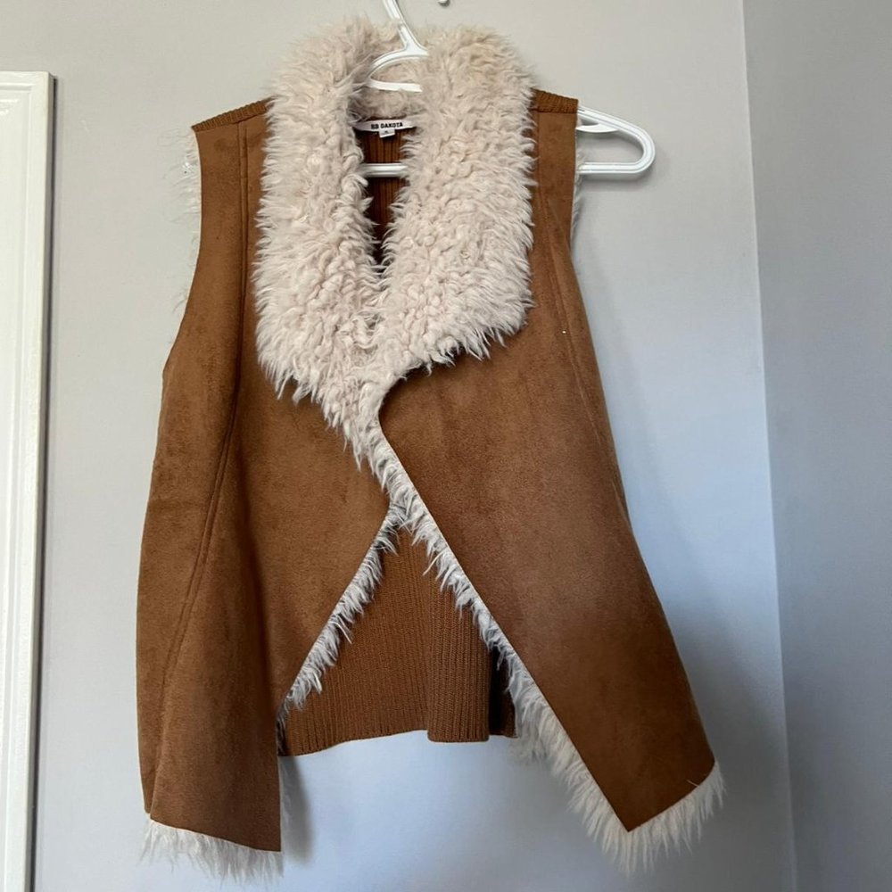 REVOLVE FUR SLEEVELESS COAT